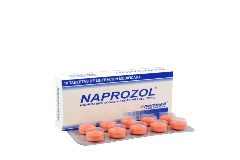 Solo Online Naprozol 500 + 20 Mg Tab/Comp x 10 Und