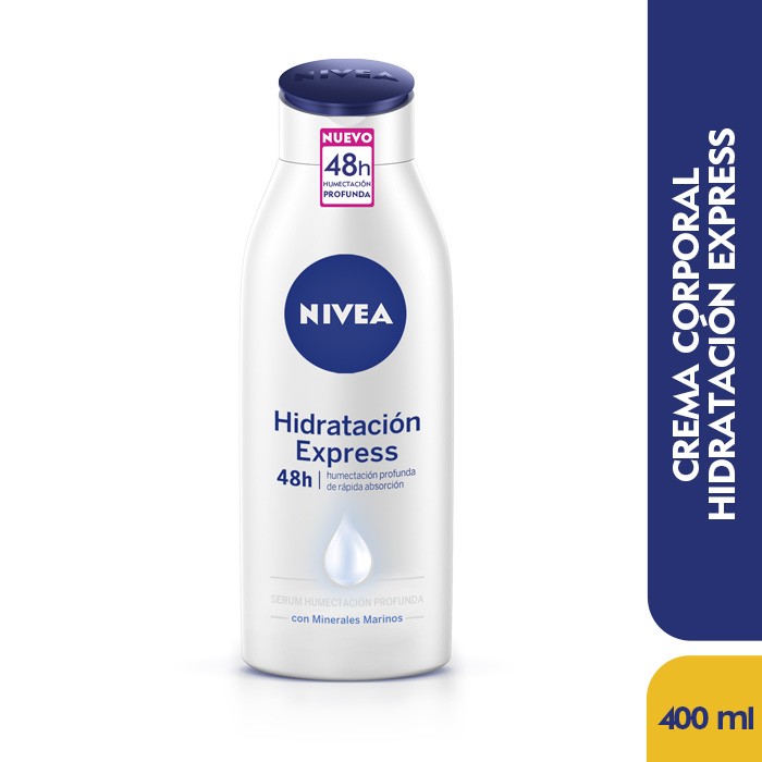 Crema NIVEA x Corporal Hidratación Express Hydra IQ* 400Ml