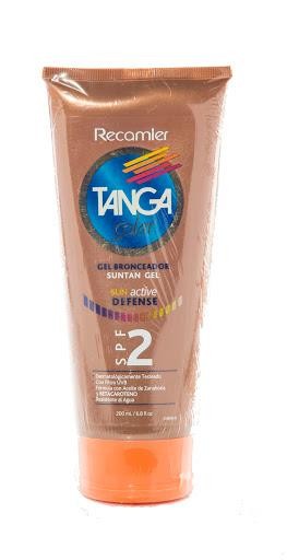 PROTECTOR SOLAR TANGA SUN ACTIVE DEFENSE GEL SPF2 X200ML.