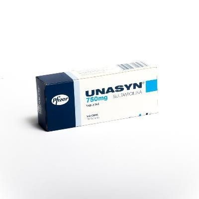 Unasyn 750Mg Tabletas Caja X10Tab. Pfizer Sultamicilina