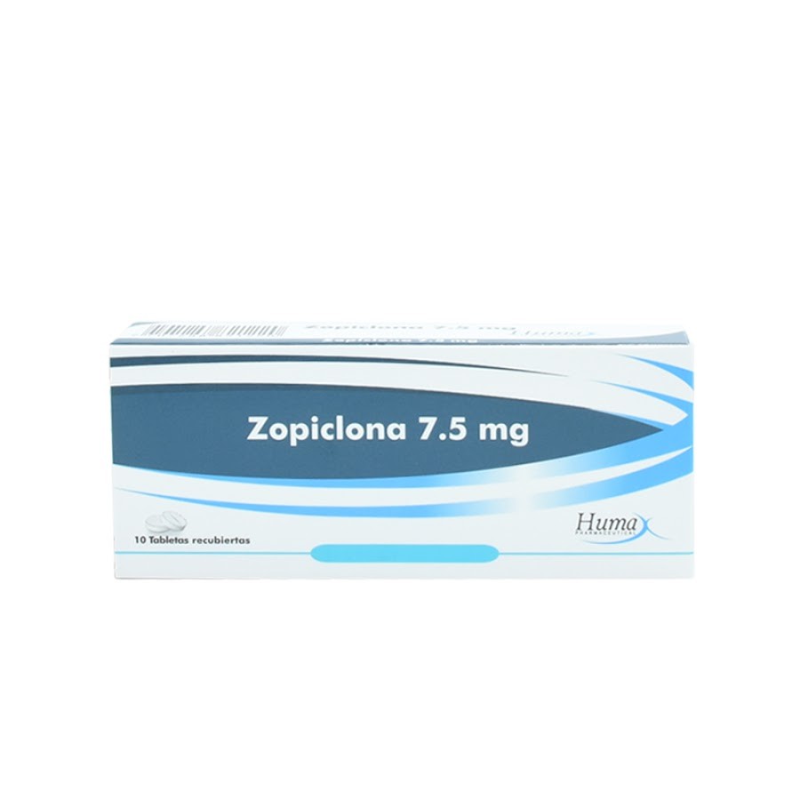 Zopiclona 7.5Mg Humax Caja x 10 Tabletas