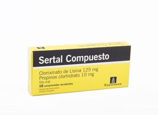 SERTAL 125/10MG COMPUESTO CAJA X10COM. ROEMMERS CLONIXINATO LISINA PRO