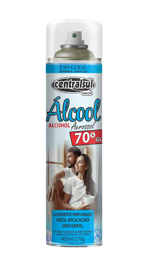Alcohol Desinfectante en Aerosol Centralsul x 400Ml