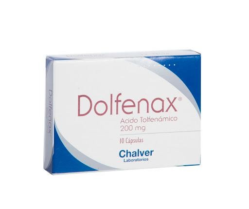 Dolfenax 200Mg Cápsulas Caja X10Cap Chalver Ácido Tolfenámico