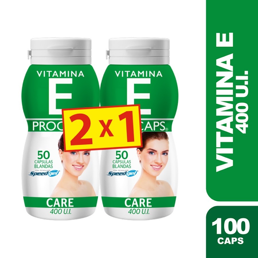 Oferta E Vitamina E Procaps 400UI Cápsulas Frasco x50Cáp. 2X1