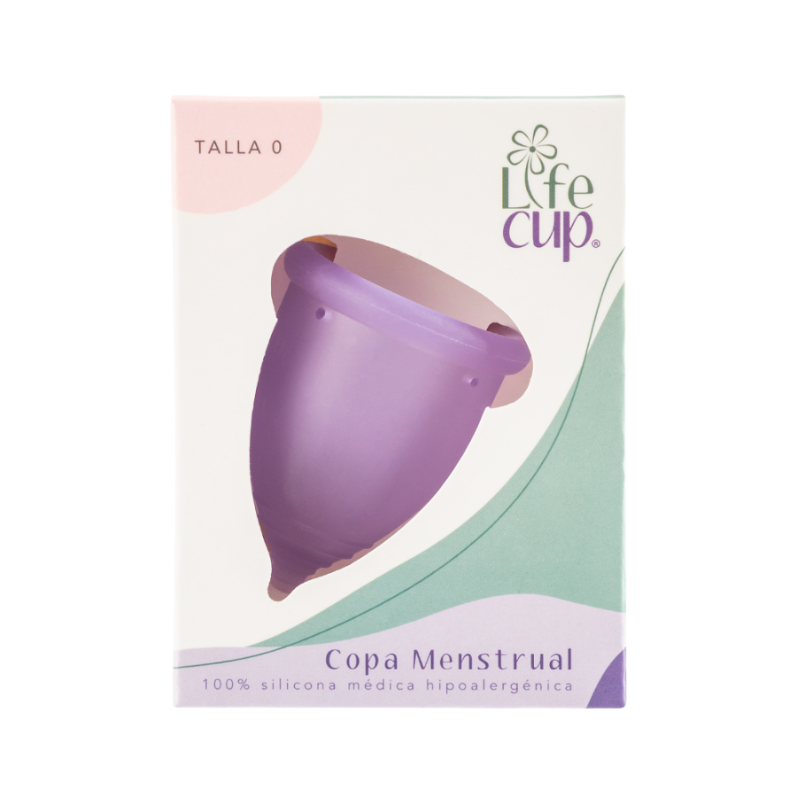 Copas Menstrual LifeCup de Silicona Médica Talla 0 Lila x1und
