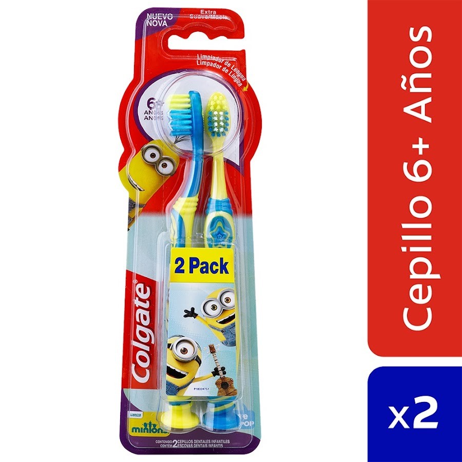 Cepillo Dental Colgate Minions Base Pega Pop X2Und.