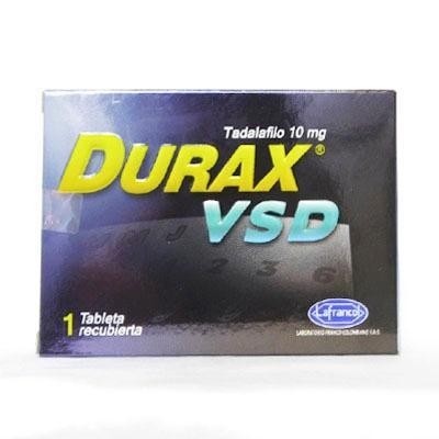 DURAX VSD 10MG TABLETA CAJA X1TAB. LAFRANCOL TADALAFILO