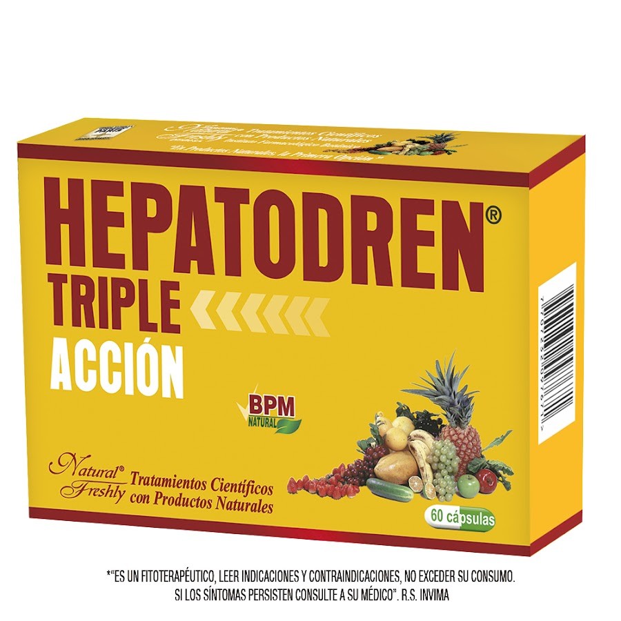 HEPATODREN TRIPLE ACCION BPM NATURAL CAJA X60CAP. NATURAL FRESHLY