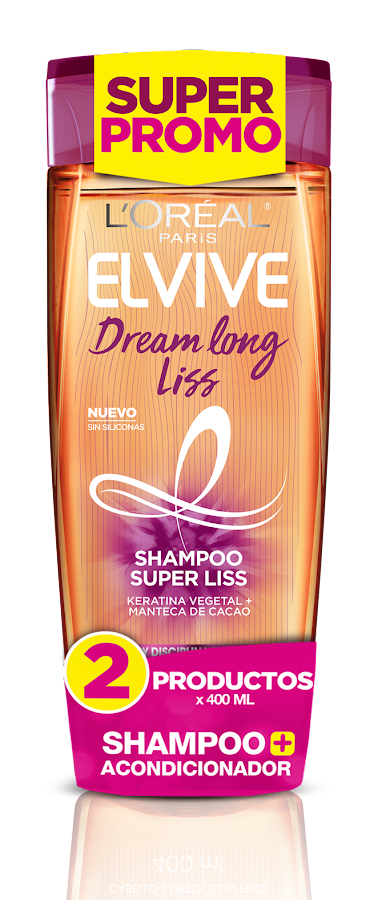 Oferta Shampoo Loreal Elvive Dream Long Liss x 400Ml + Acondicionador x 400Ml