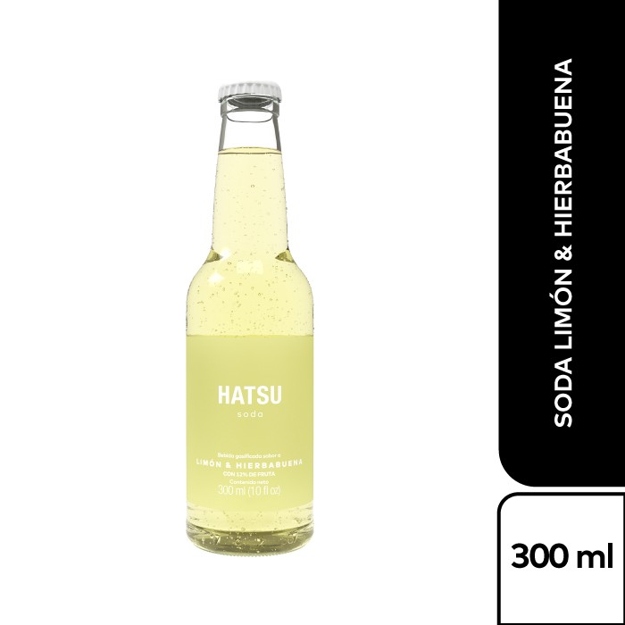 Soda Hatsu Limón y Hierbabuena x300ml