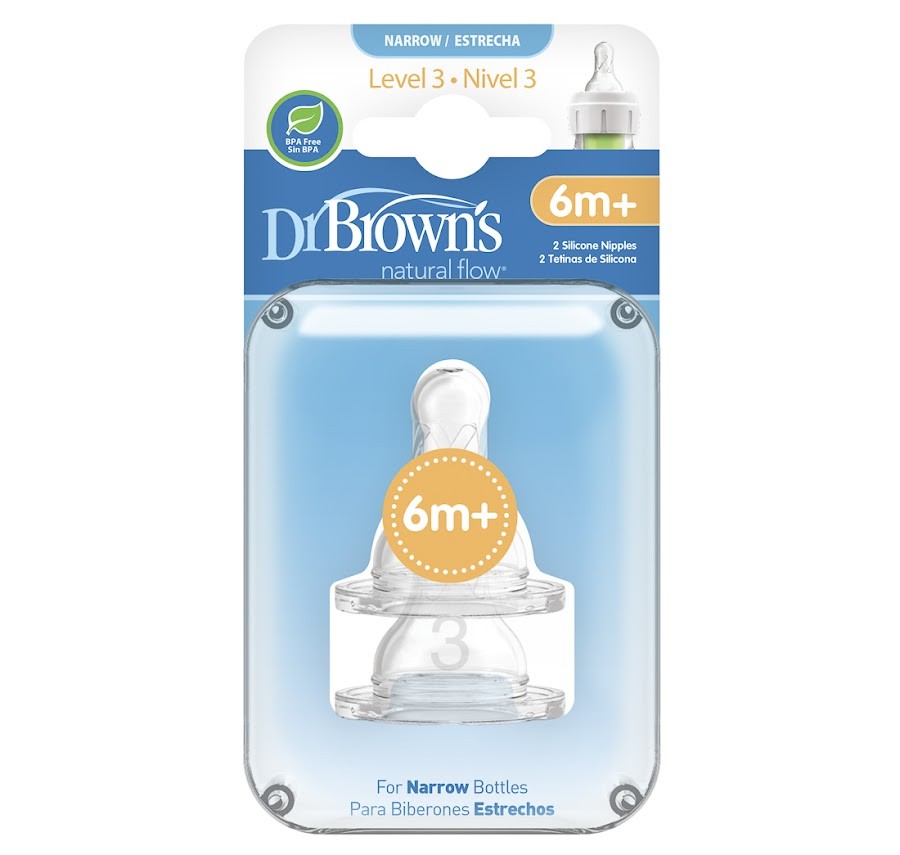 Chupo Nivel 3 Dr Browns estandar options paquete x2
