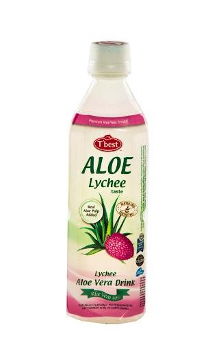 Agua T´BEST Aloe Vera Lychee Taste x500ml.