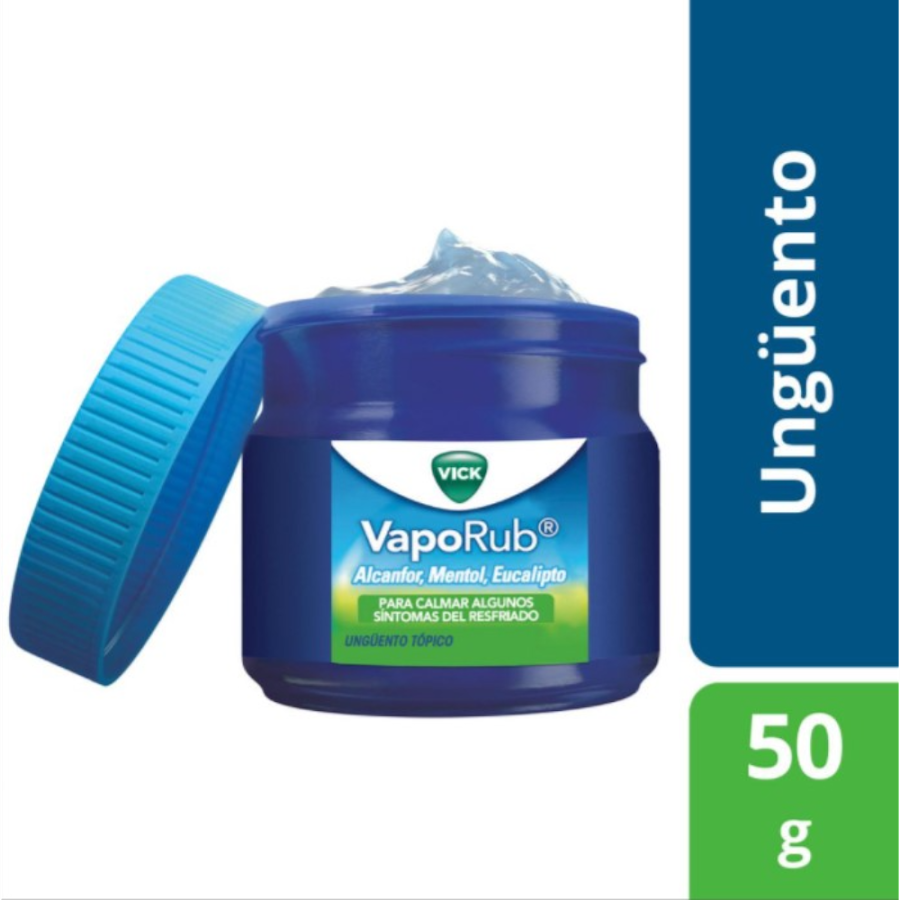 VICK VapoRub Ungüento Tópico Frasco x50g P&G Alkanfor Mentol Eucalipto