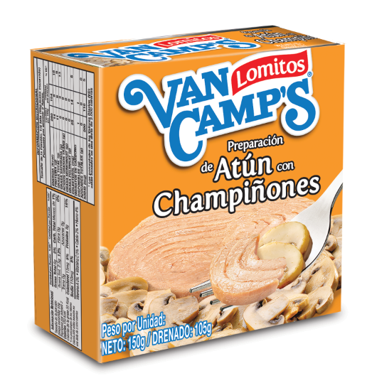 Atun Van Camps con Champiñones Lata x 105Gr
