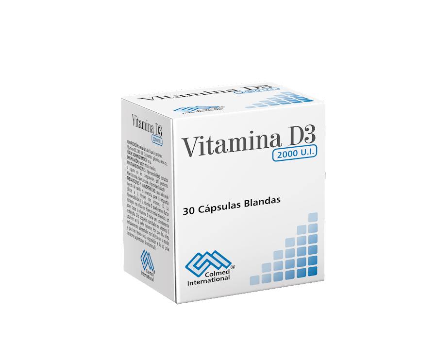 VITAMINA D3 2000UI FRASCO X 30 CAPSULAS COLMED