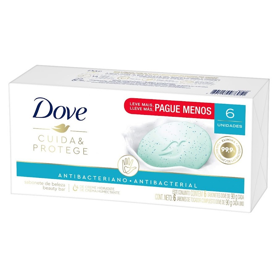 Jabón en Barra Dove Cuida y Protege 6und x90gr