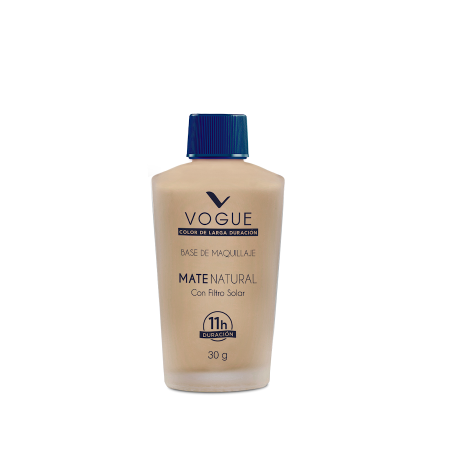 BASE VOGUE MATE NATURAL CON FILTRO SOLAR AVELLANA X30G.