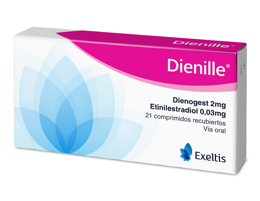 DIENILLE 2/0.03MG COMPRIMIDOS CAJA X21COM. EXELTIS DIENOGEST ETINILEST