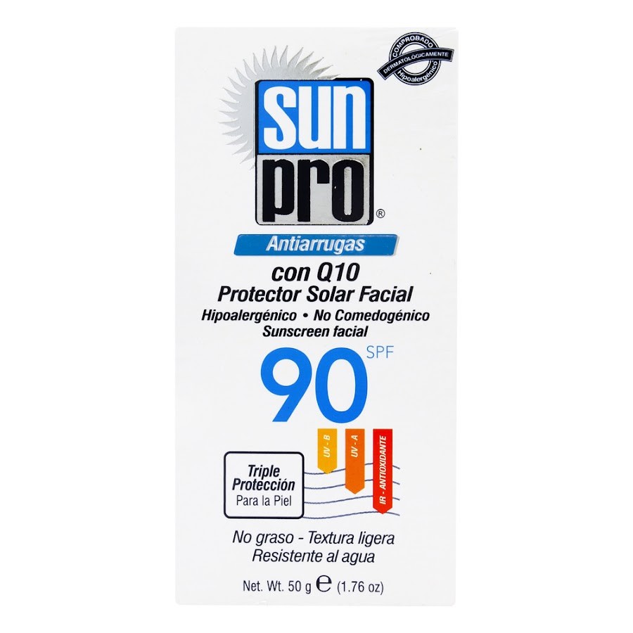 PROTECTOR SOLAR SUN PRO SPF90+ FACIAL ANTIARRUGAS X50GR.