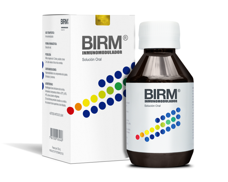 Birm Inmunomodulador solucion oral frasco x 120ml SET.