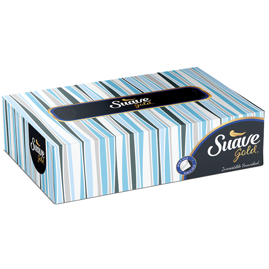 Toallas Suave Gold Facial Pequeño Doble Hoja X1Caj.