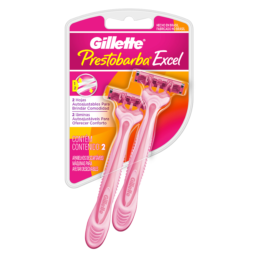 Maquina de Afeitar GILLETTE Prestobarba Excel Desechable Mujer x2Und