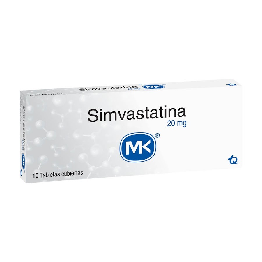 Simvastatina MK 20mg Tableta Caja x10Tab.