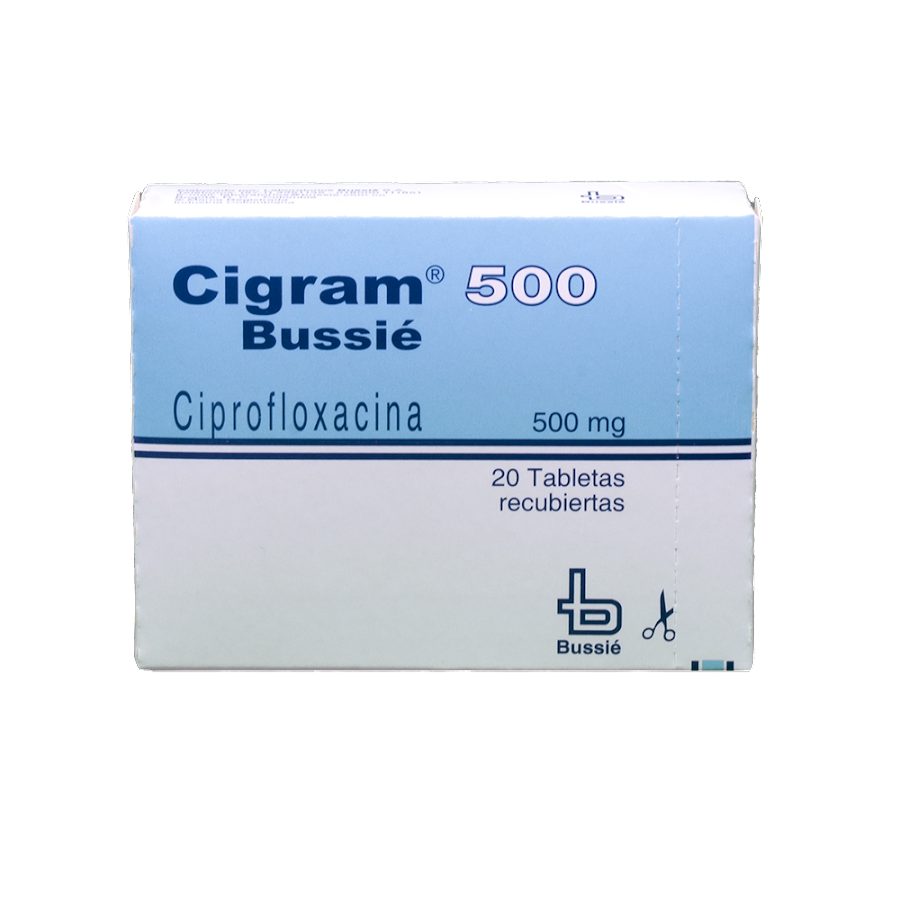 Cigram 500Mg Tabletas Caja X20Tab. Bussié Ciprofloxacina