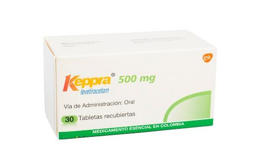 Keppra 500Mg Tabletas Caja x30Tab. GSK Levetiracetam -Rg$-