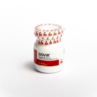 Dovir 200/5Mg Tabletas Frasco x30Tab. Legrand Ibuprofeno Hidrocodona
