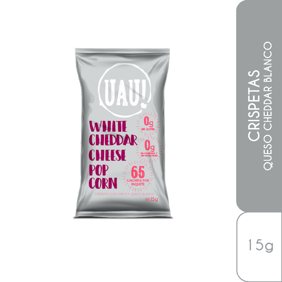 Crispetas UAU Queso Cheddar x 15Gr