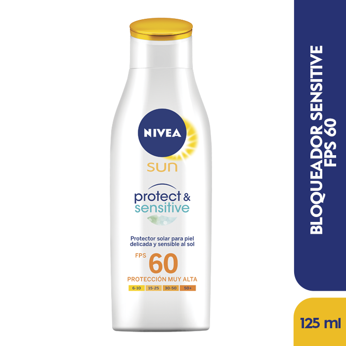 Protector Solar  Nivea Sun Sensitive Fps60 Uva+Uvb X125Ml.