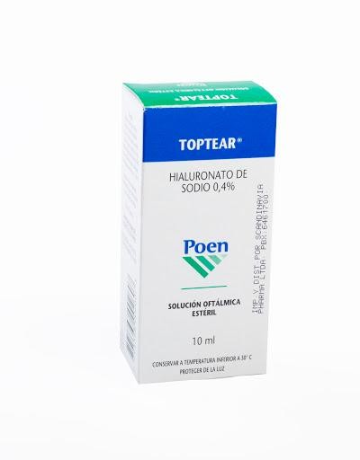 Toptear 0.4% Solución Oft. Frasco x10ml. POEN Hialuronato de Sodio