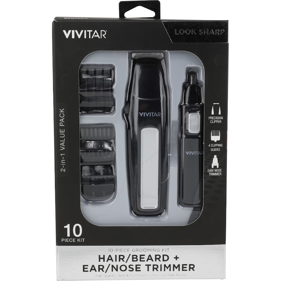 Kit Cortador de Vello Corporal Vivitar 2 en 1 Recargable