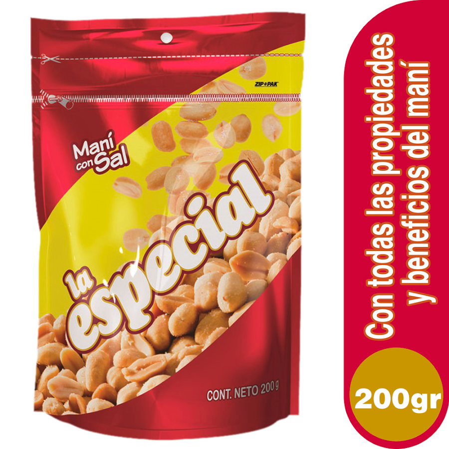 Maní La Especial Salado Paquete X200G.