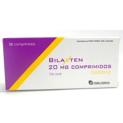 BILAXTEN 20MG COMPRIMIDOS CAJA X30TAB.  FAES FARMA BILASTINA