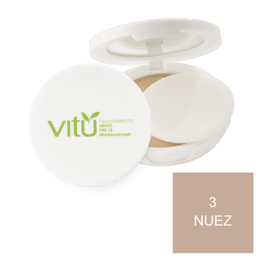 Polvo VITÚ Arroz Tono 3 Nuez x11g