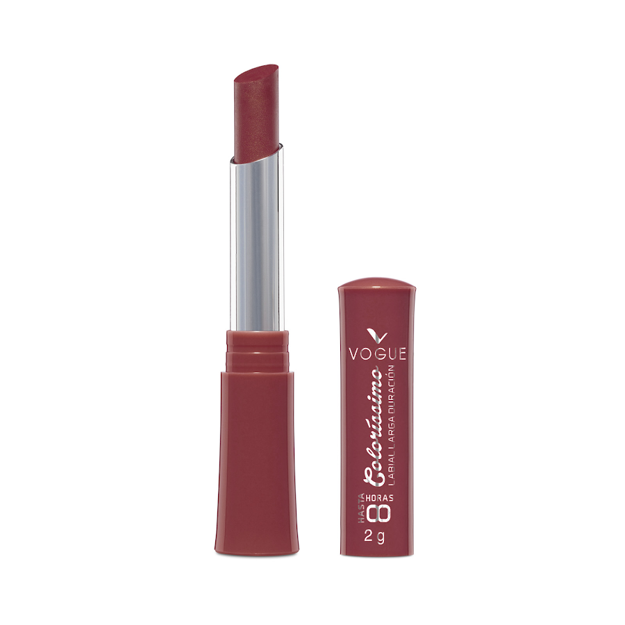Labial Vogue Colorissimo Larga Duración Rojo Fresa X1Und.