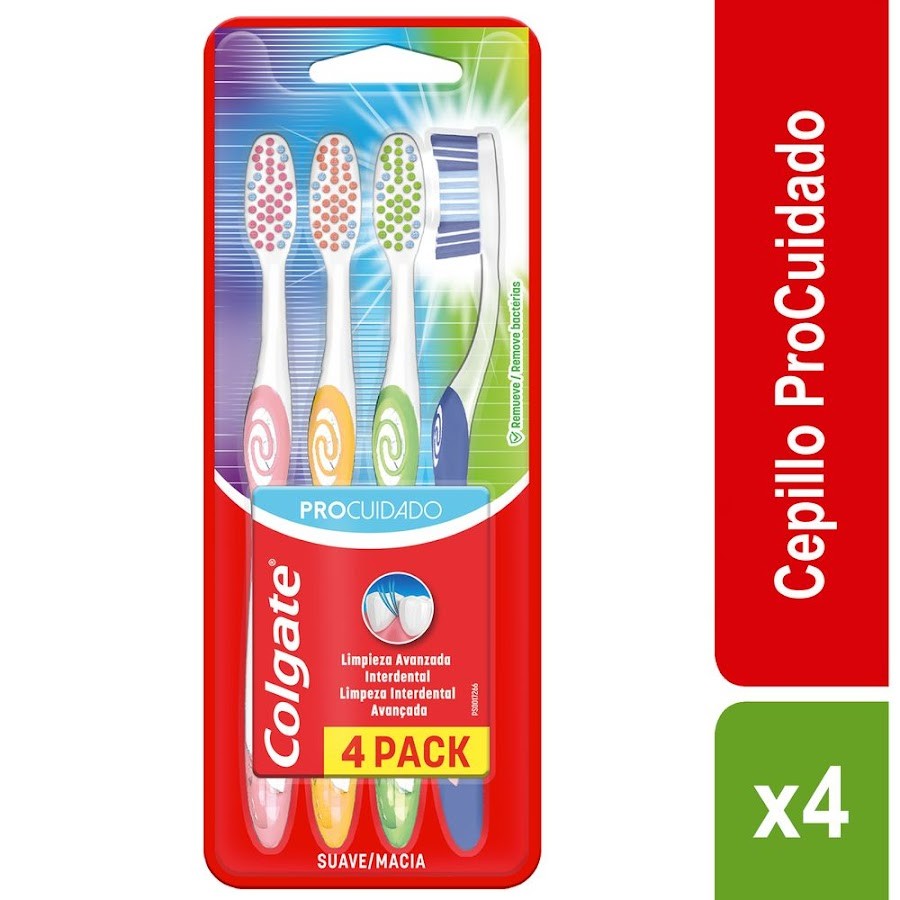 Oferta Cepillo Dental Colgate Profunda Limpieza X 4 Und