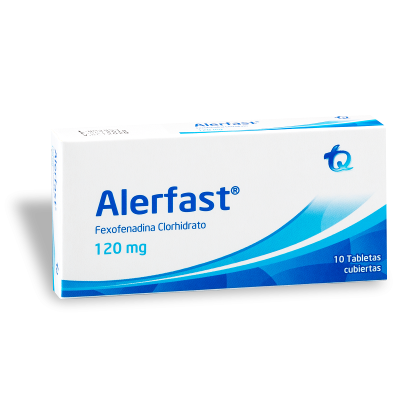 Alerfast 120Mg Tabletas Caja X10Tab. Tq Fexofenadina Clorhidrato