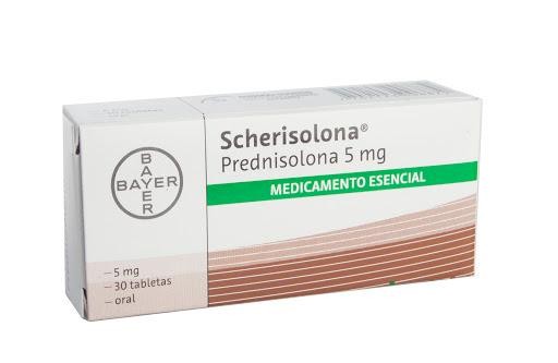 Scherisolona 5mg. Tableta Caja x30Tab. BAYER Prednisolona