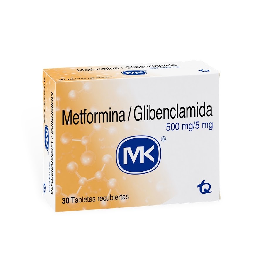 METFORMINA /GLIBENCLAMIDA MK 500MG/5MG TABLETA CAJA X30TAB