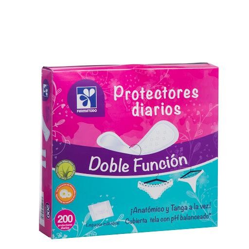 PROTECTOR FARMATODO DIARIOS DOBLE FUNCIÓN X200UND