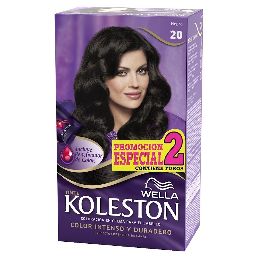 Tinte Wella Koleston Negro N° 20  X 1Und Promocion Especial 2 Tubos