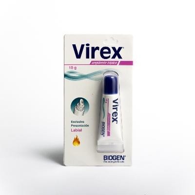 Virex Ungüento Labial Tópico Tubo x10G. Aciclovir