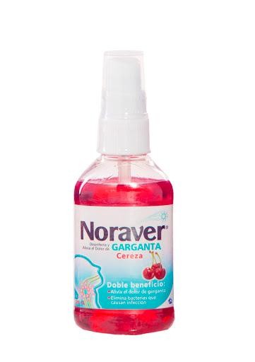 Noraver Garganta Cereza Spray Fco. x120ml TQ Benzocaína Cetilpiridinio