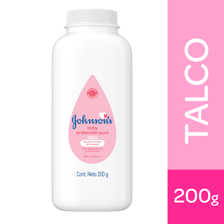 Talco JOHNSONS BABY Protección Pura cuerpo x200g