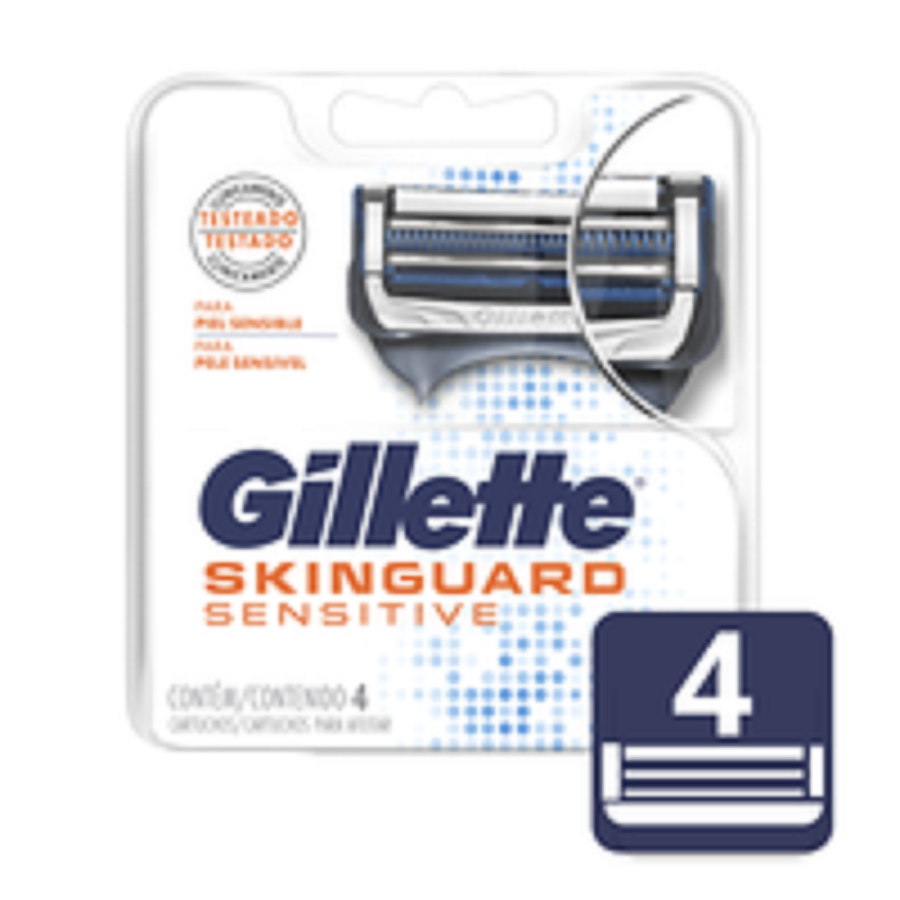 Repuesto Gillette Skinguard Sensitive x 4Uni