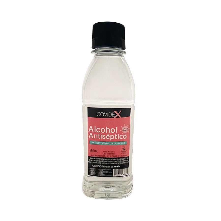 Alcohol Antiseptico Covidex x 250Ml